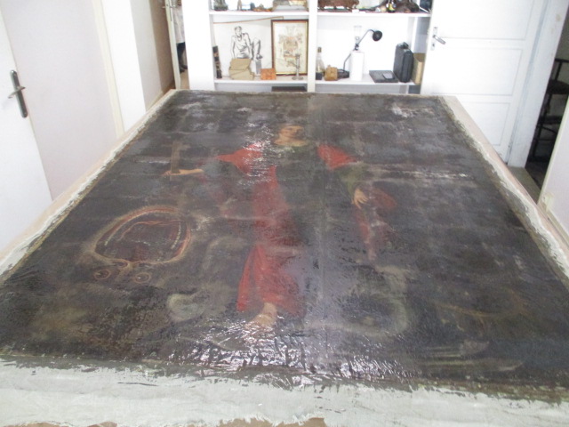 5. Tableau après rentoilage